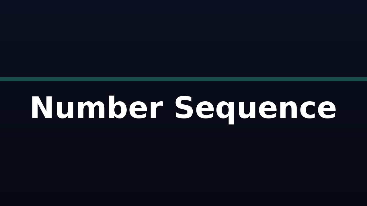 Number Sequence