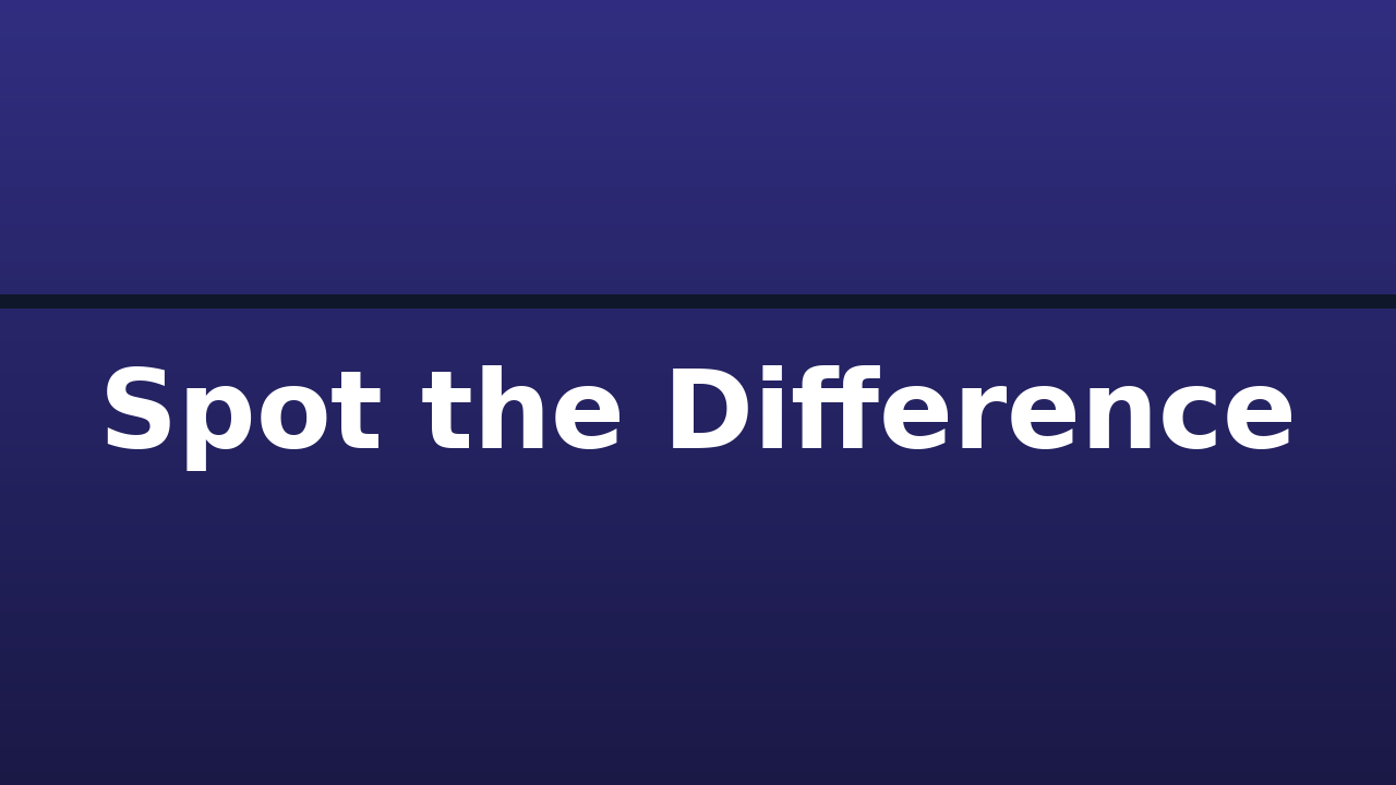 Spot the Difference