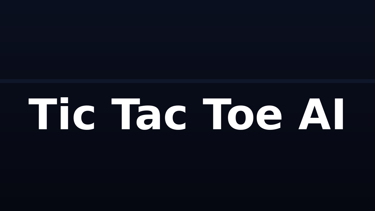 Tic Tac Toe AI
